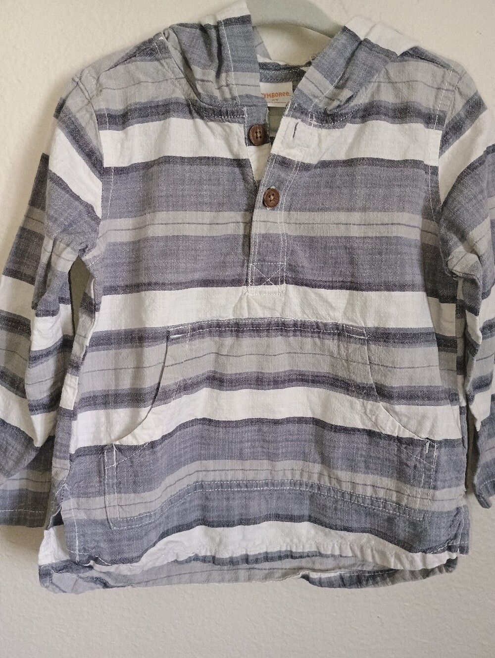4/$15 Gymboree Lightweight Hooded Shirt, 2T